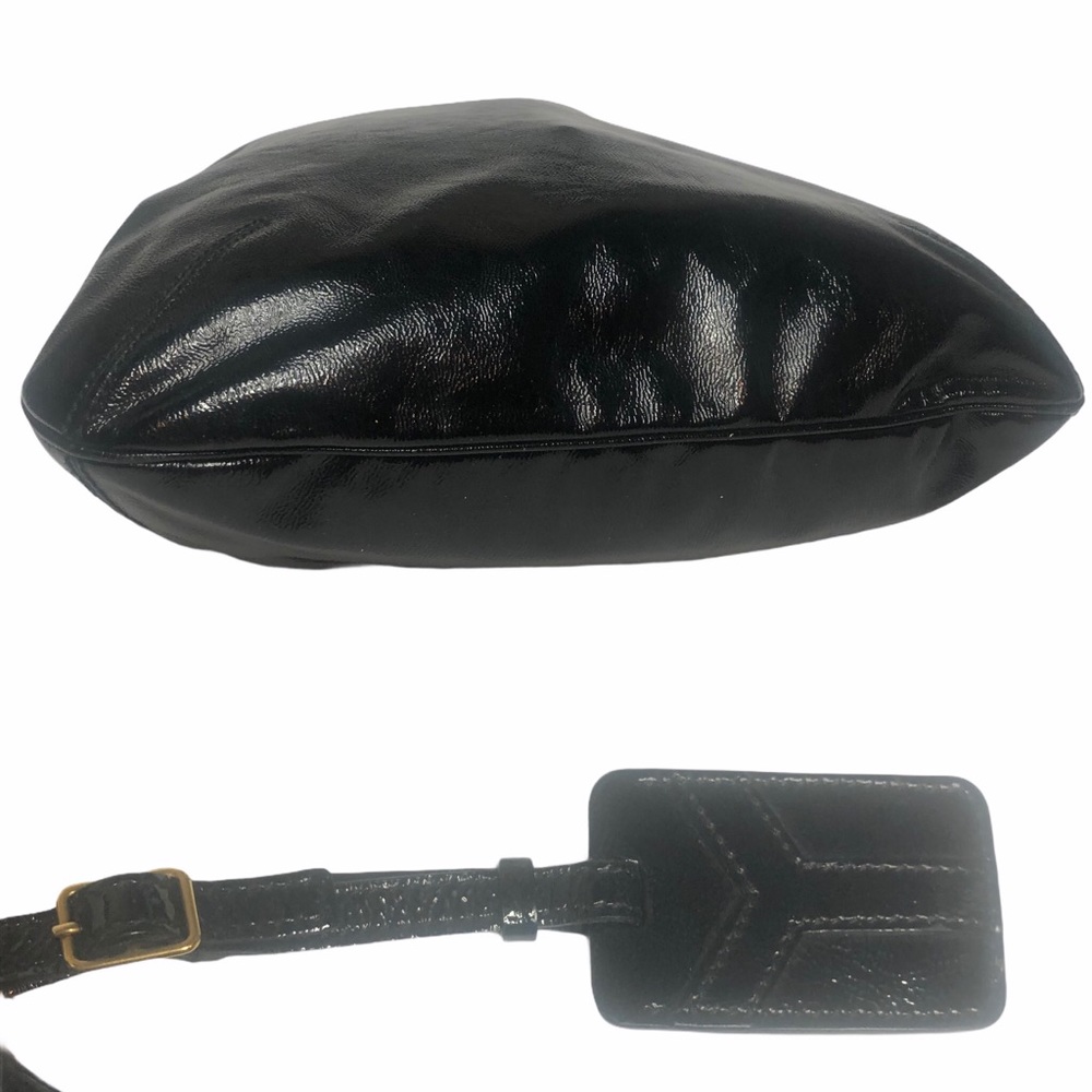 YSL Black Patent Leather Large Tribute Bag - Picture 11 of 16